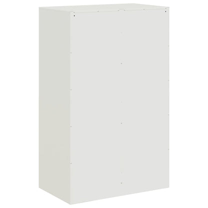 Dressoir 67x39x107 cm staal wit