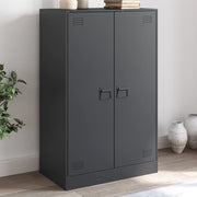 Dressoir 67x39x107 cm staal antraciet