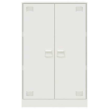 Dressoir 67x39x107 cm staal wit