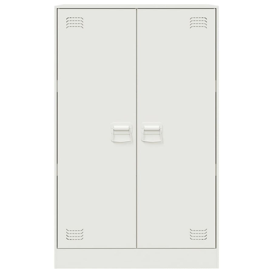 Dressoir 67x39x107 cm staal wit