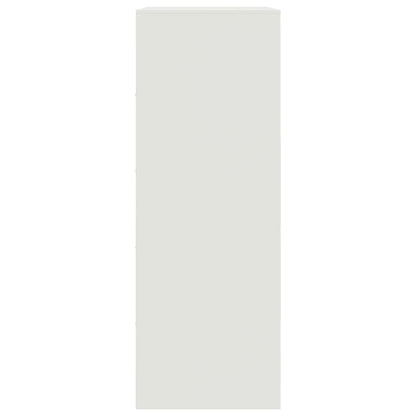 Dressoir 67x39x107 cm staal wit