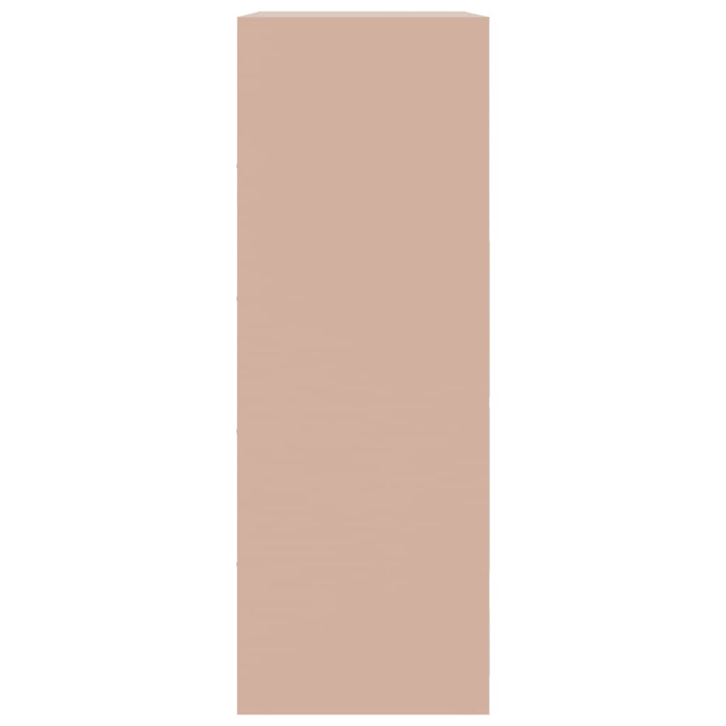 Dressoir 67x39x107 cm staal roze