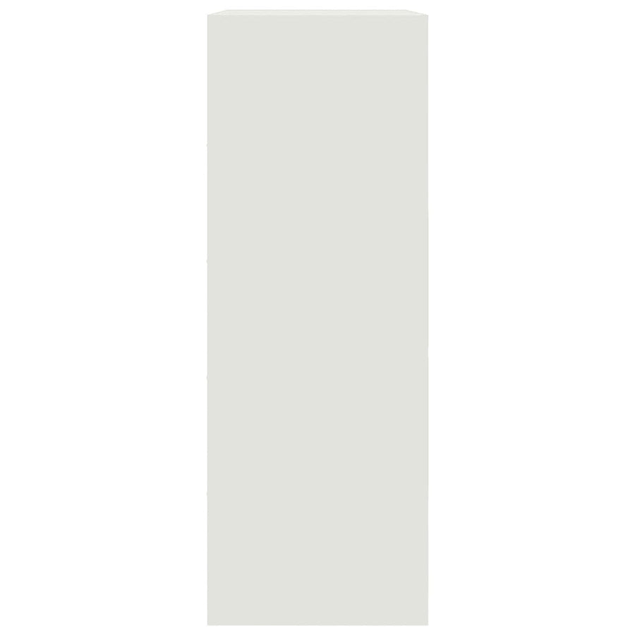 Dressoir 67x39x107 cm staal wit
