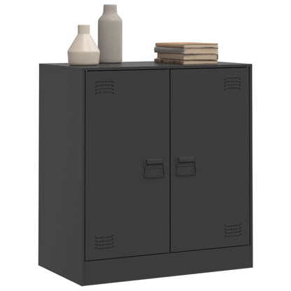 Dressoir 67x39x73 cm staal zwart