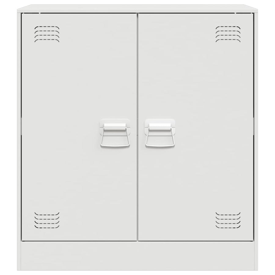 Dressoir 67x39x73 cm staal wit