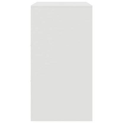 Dressoir 67x39x73 cm staal wit