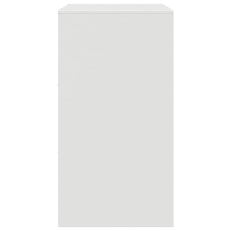 Dressoir 67x39x73 cm staal wit