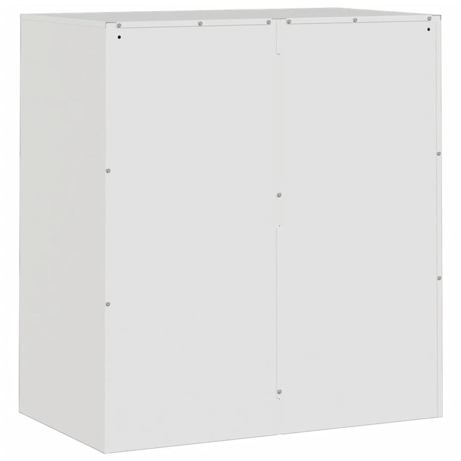 Dressoir 67x39x73 cm staal wit