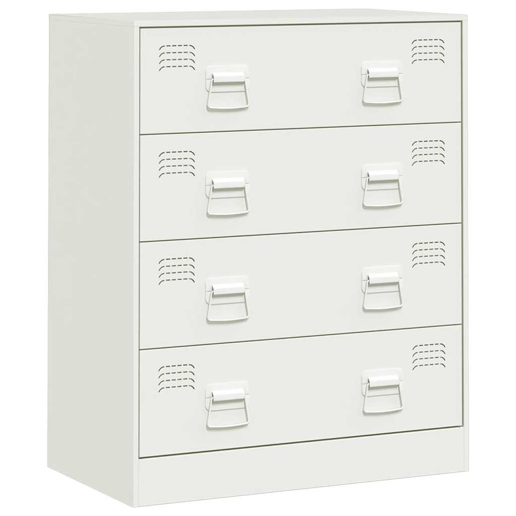 Dressoir 67x39x83 cm staal wit