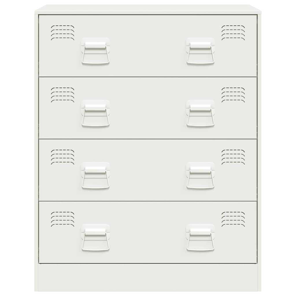 Dressoir 67x39x83 cm staal wit
