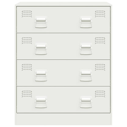 Dressoir 67x39x83 cm staal wit