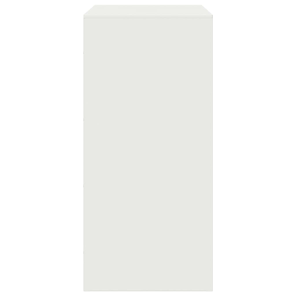 Dressoir 67x39x83 cm staal wit