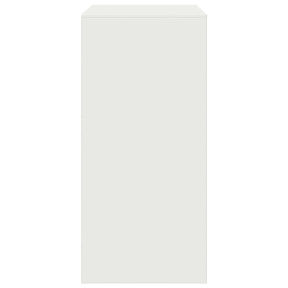 Dressoir 67x39x83 cm staal wit