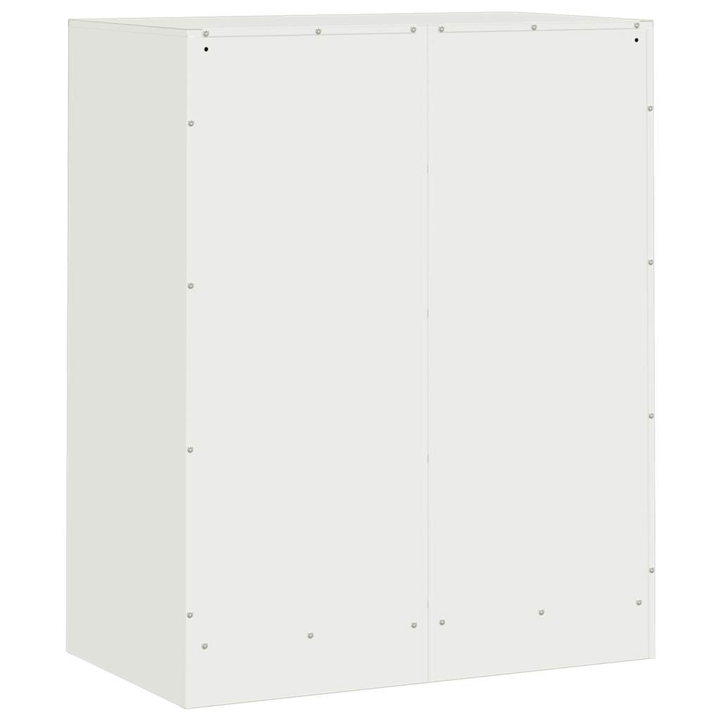Dressoir 67x39x83 cm staal wit