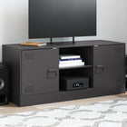 TV cabinet 99x39x44 cm steel black