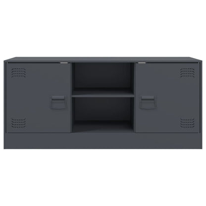 Tv-meubel 99x39x44 cm staal antracietkleurig