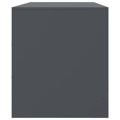 Tv-meubel 99x39x44 cm staal antracietkleurig
