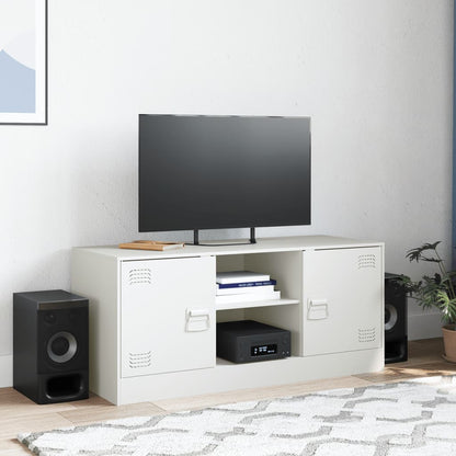 Tv-meubel 99x39x44 cm staal wit