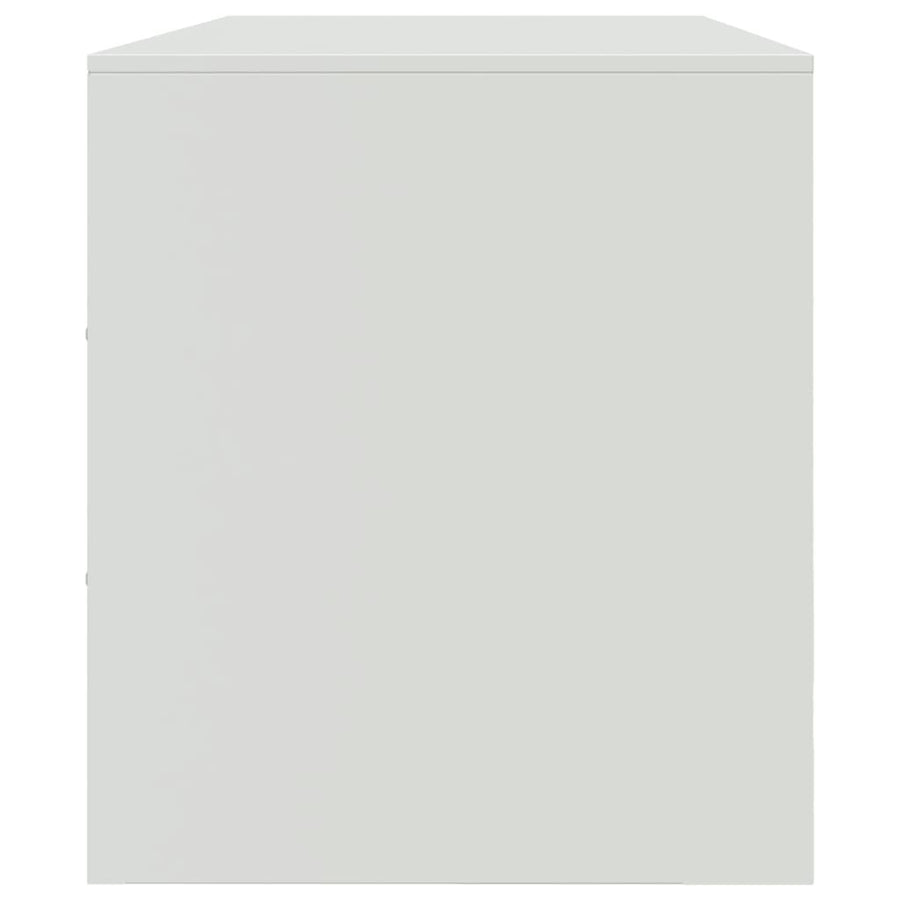 Tv-meubel 99x39x44 cm staal wit