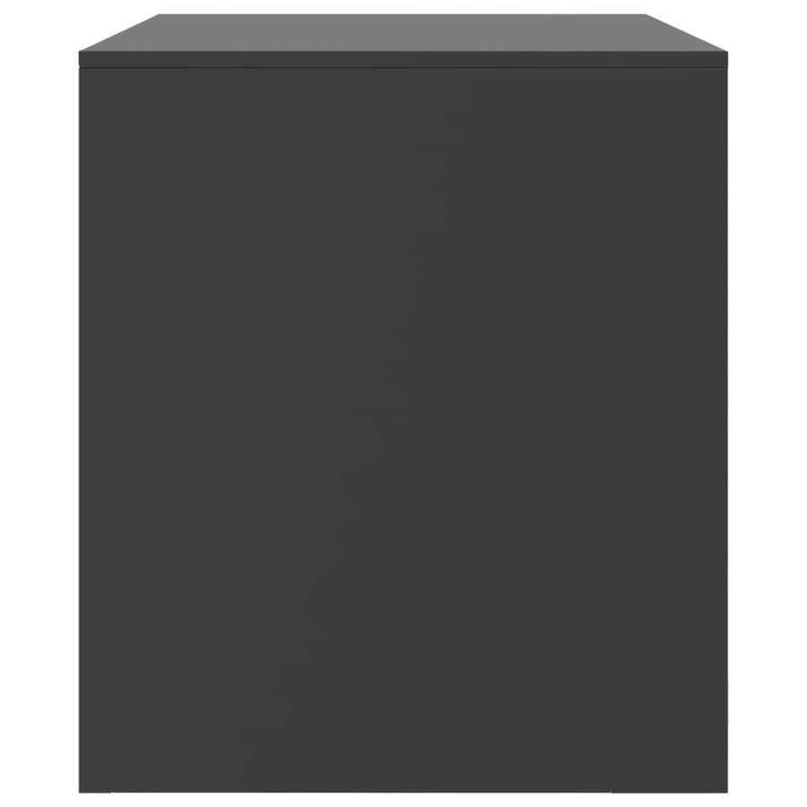 Tv-meubel 67x39x44 cm staal zwart
