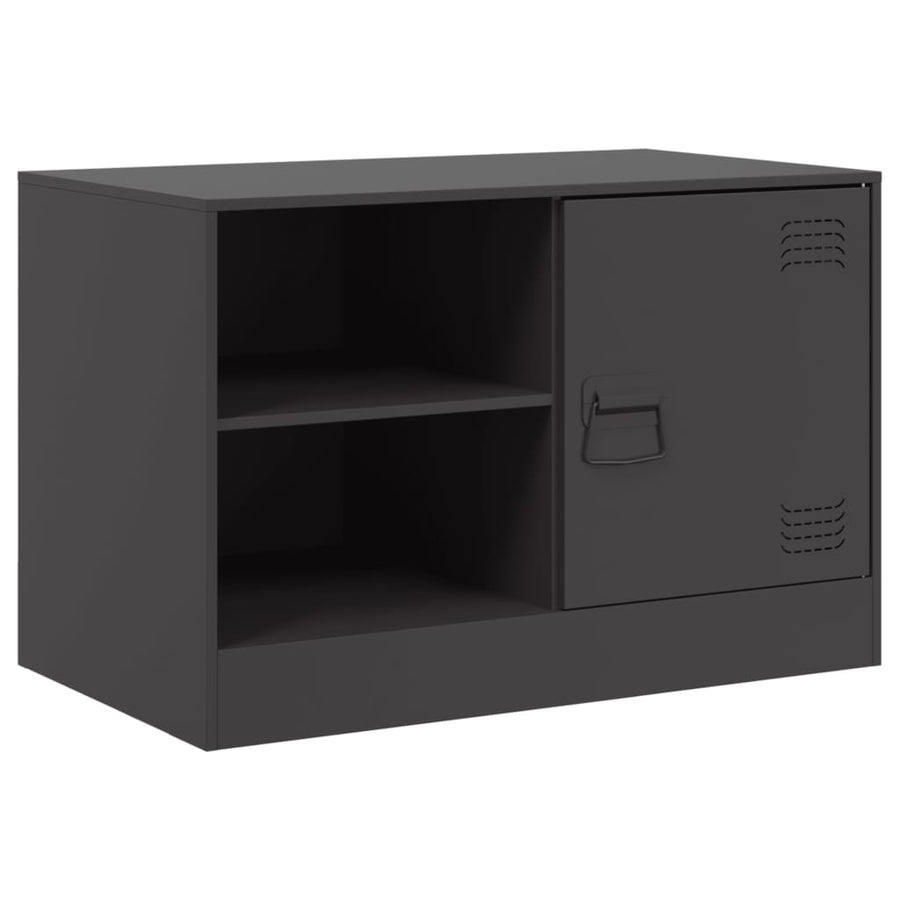 Tv-meubelen 2 st 67x39x44 cm staal zwart