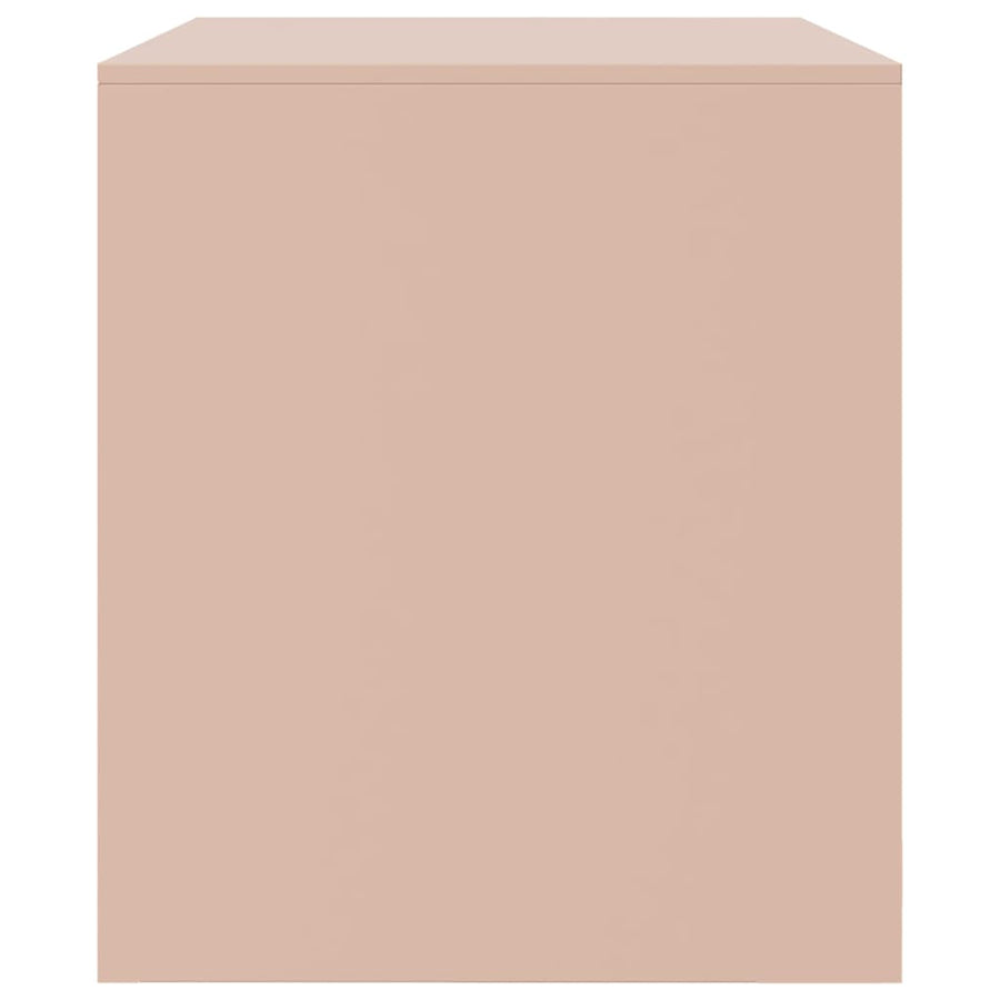 Tv-meubel 67x39x44 cm staal roze