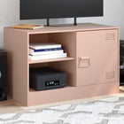 TV cabinet 67x39x44 cm steel pink