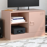 TV cabinet 67x39x44 cm steel pink