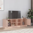 Tv-meubel 67x39x44 cm staal roze (2 stuks)