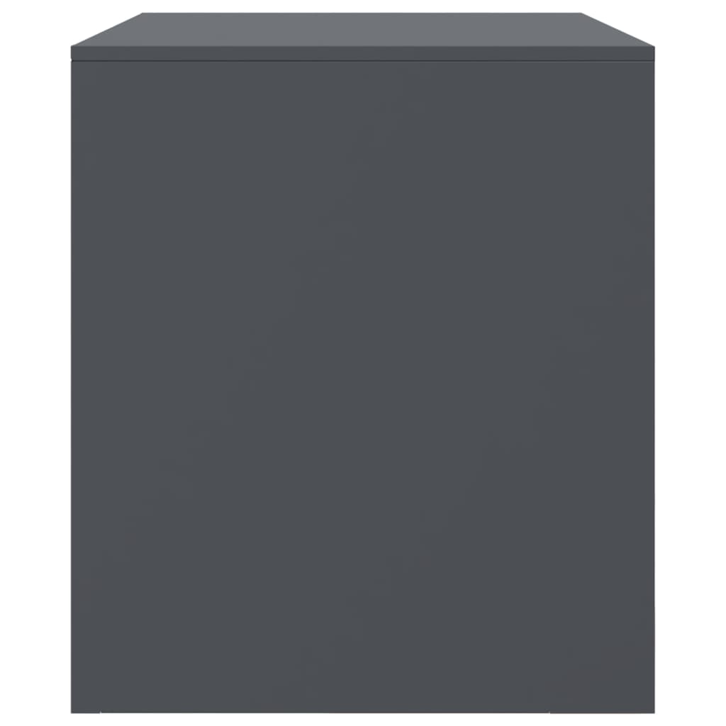 Tv-meubel 67x39x44 cm staal antracietkleurig
