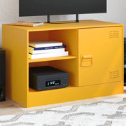 TV unit 67x39x44 cm steel mustard yellow