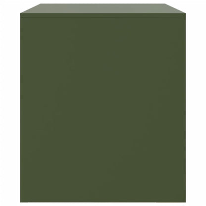 Tv-meubel 67x39x44 cm staal olijfgroen