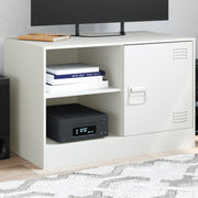 TV unit 67x39x44 cm steel white