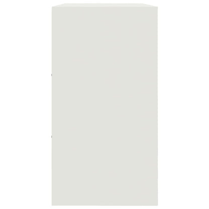 Dressoir 99x39x73 cm staal wit