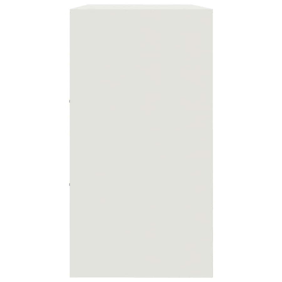 Dressoir 99x39x73 cm staal wit