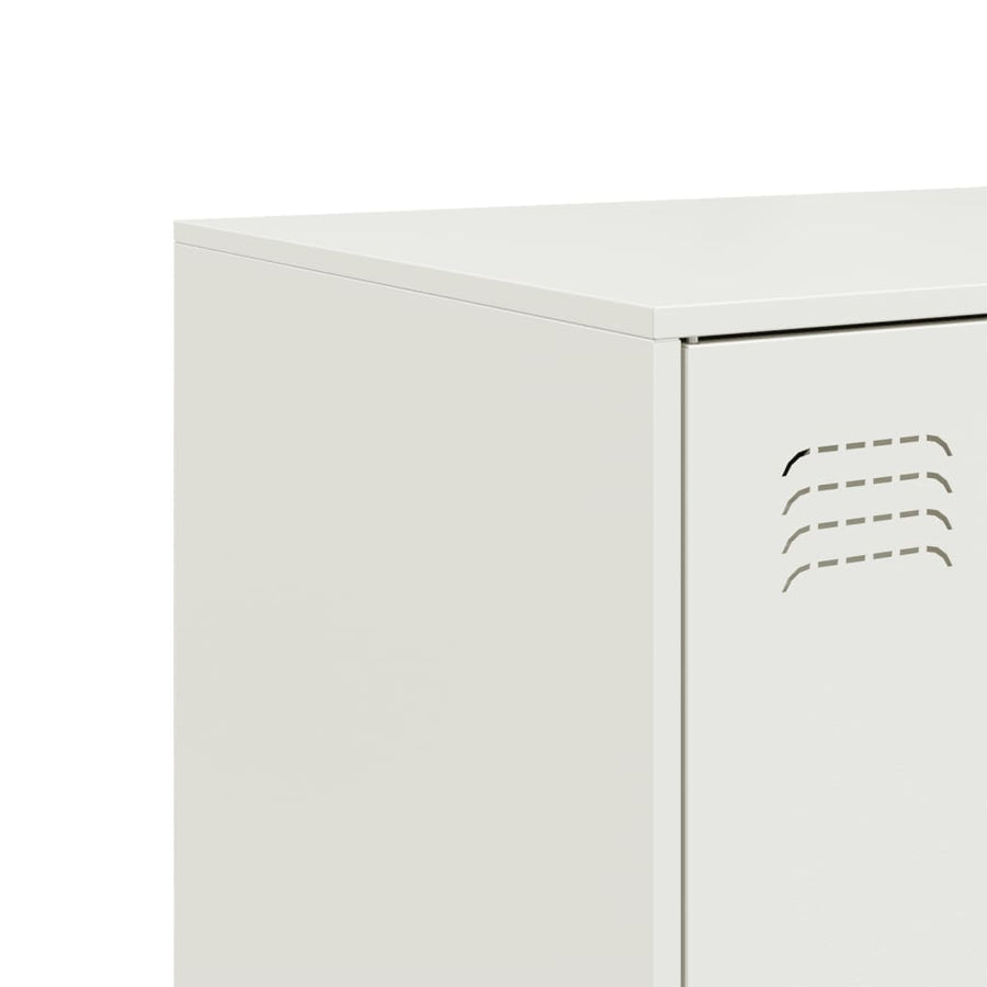 Dressoir 99x39x73 cm staal wit