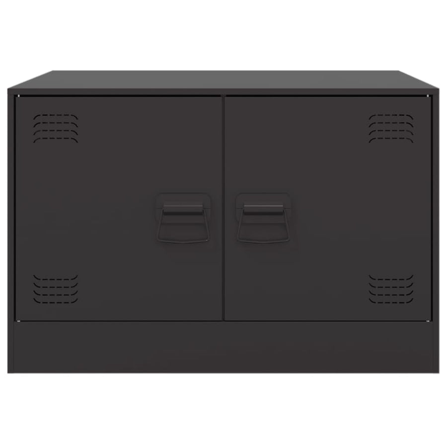 Salontafel 67x50x44 cm staal zwart