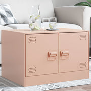 Coffee table 67x50x44 cm steel pink