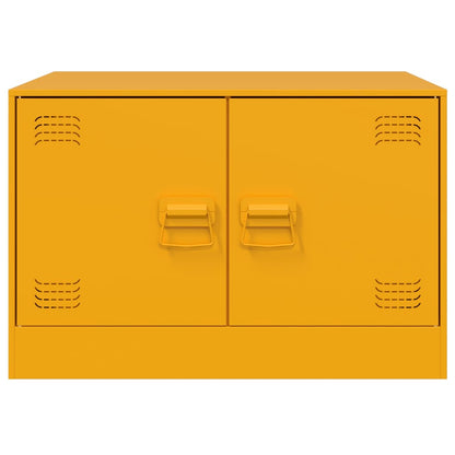 Salontafel 67x50x44 cm staal geel