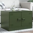 Coffee table 67x50x44 cm steel olive green
