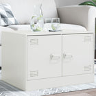 Coffee table 67x50x44 cm steel white