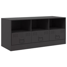 Tv-meubel 99x39x44 cm staal zwart