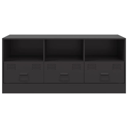 Tv-meubel 99x39x44 cm staal zwart
