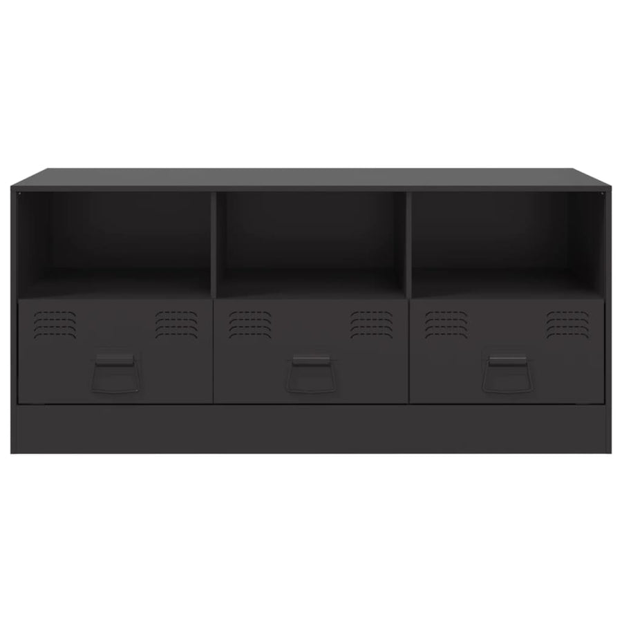 Tv-meubel 99x39x44 cm staal zwart