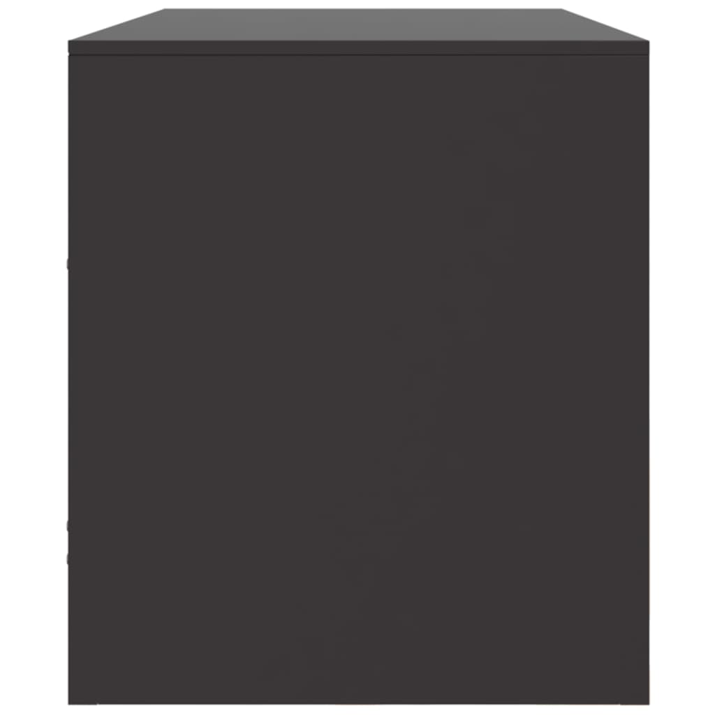 Tv-meubel 99x39x44 cm staal zwart