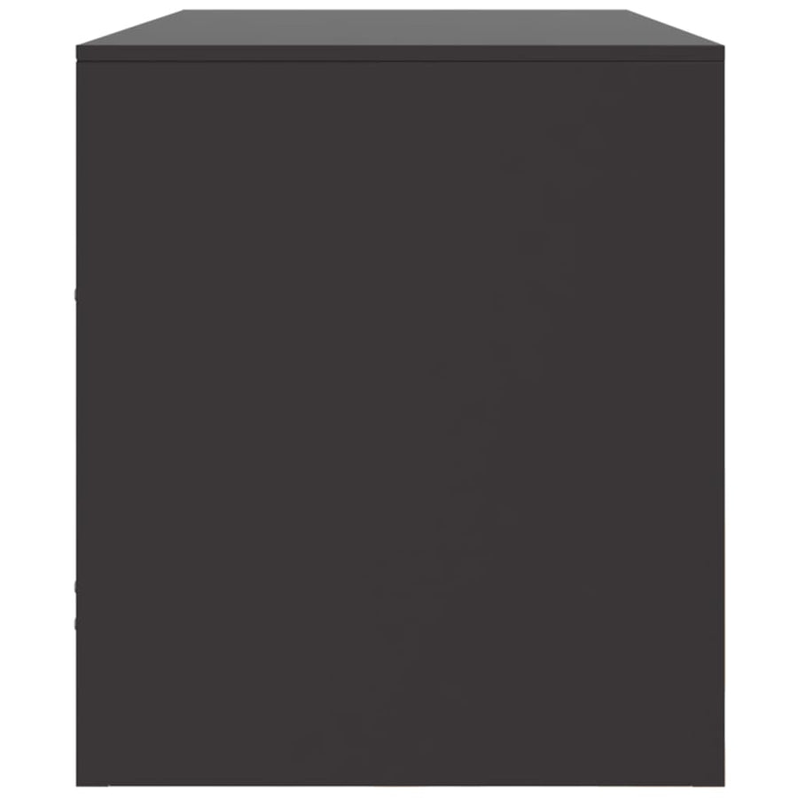 Tv-meubel 99x39x44 cm staal zwart