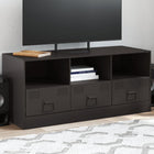 TV cabinet 99x39x44 cm steel black
