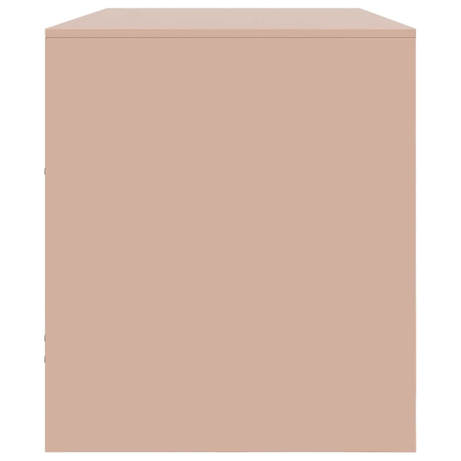 Tv-meubel 99x39x44 cm staal roze