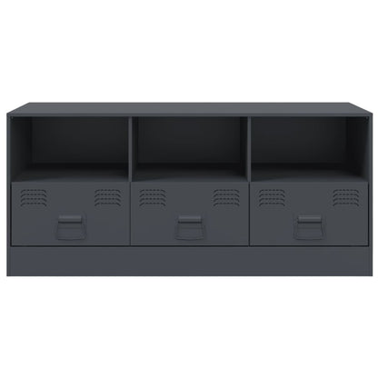 Tv-meubel 99x39x44 cm staal antracietkleurig