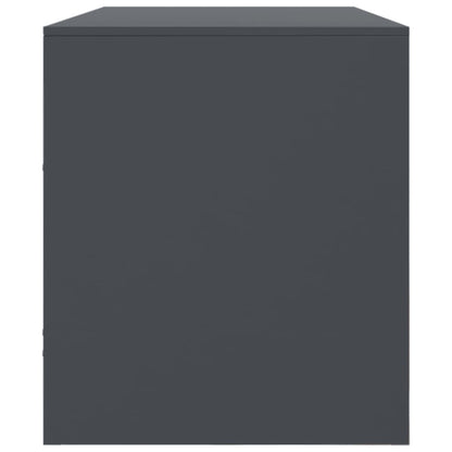 Tv-meubel 99x39x44 cm staal antracietkleurig